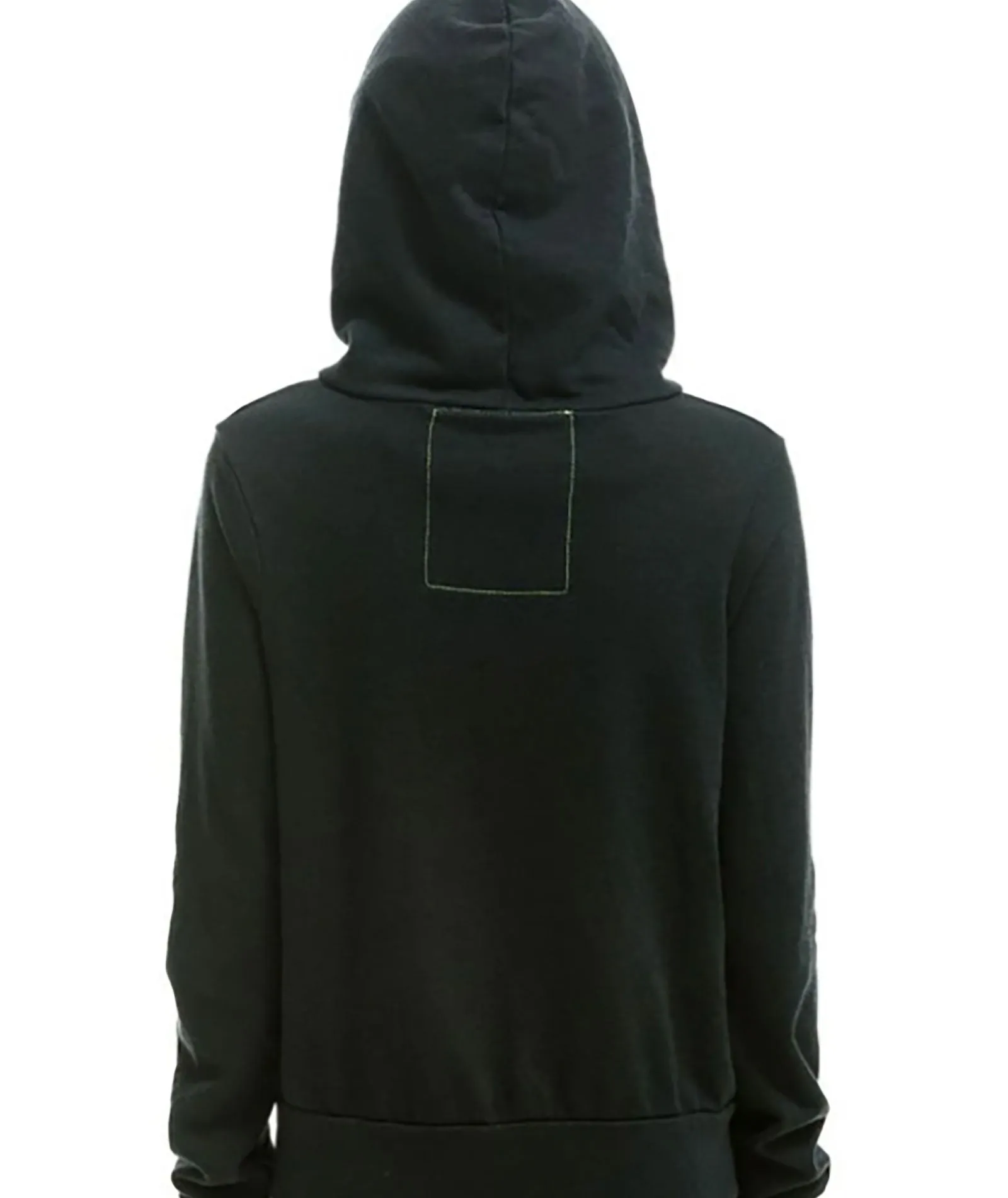 Aviator Nation Women 5 Stripe Zip Hoodie Charcoal/Pink Green