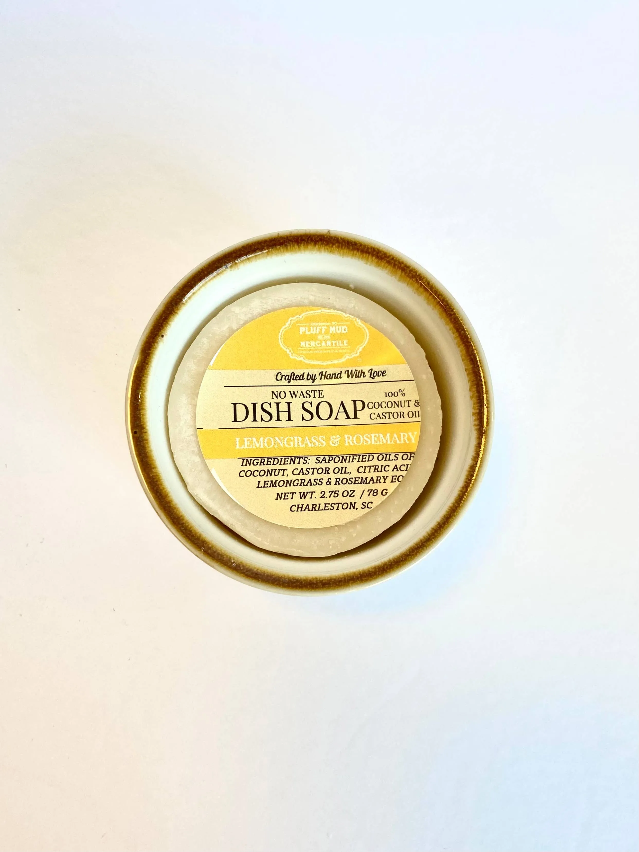 Cucina Collection Solid Dish Soap- Lemon Rosemary