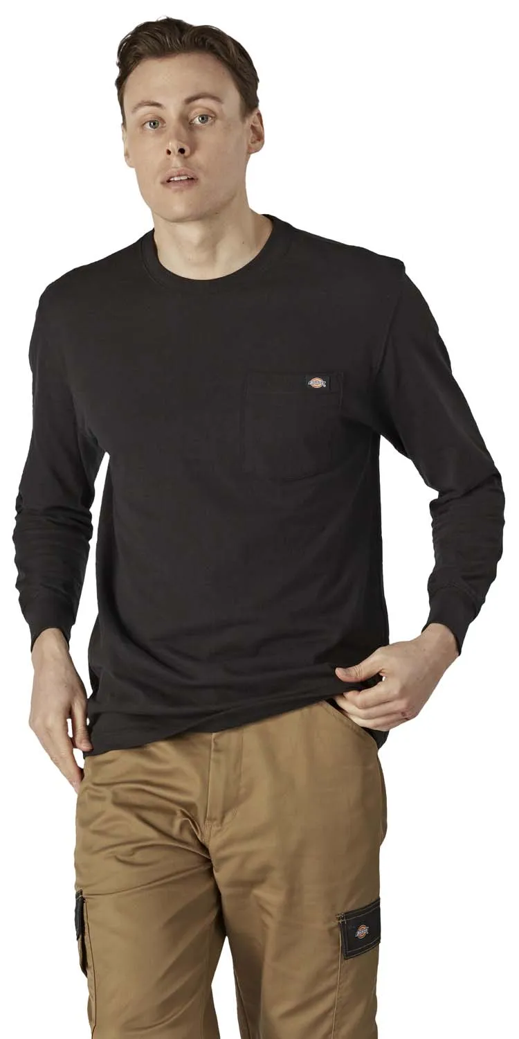 Dickies Men&#x27;s Pocket Tee Long Sleeve Black | Buy Dickies Men&#x27;s Pocket Tee Long Sleeve Black here | Outnorth