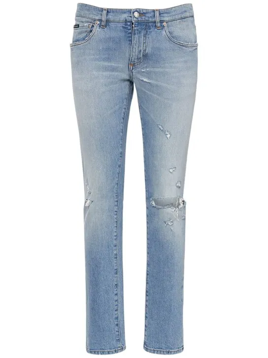 Dolce&amp;Gabbana   Distressed denim jeans 