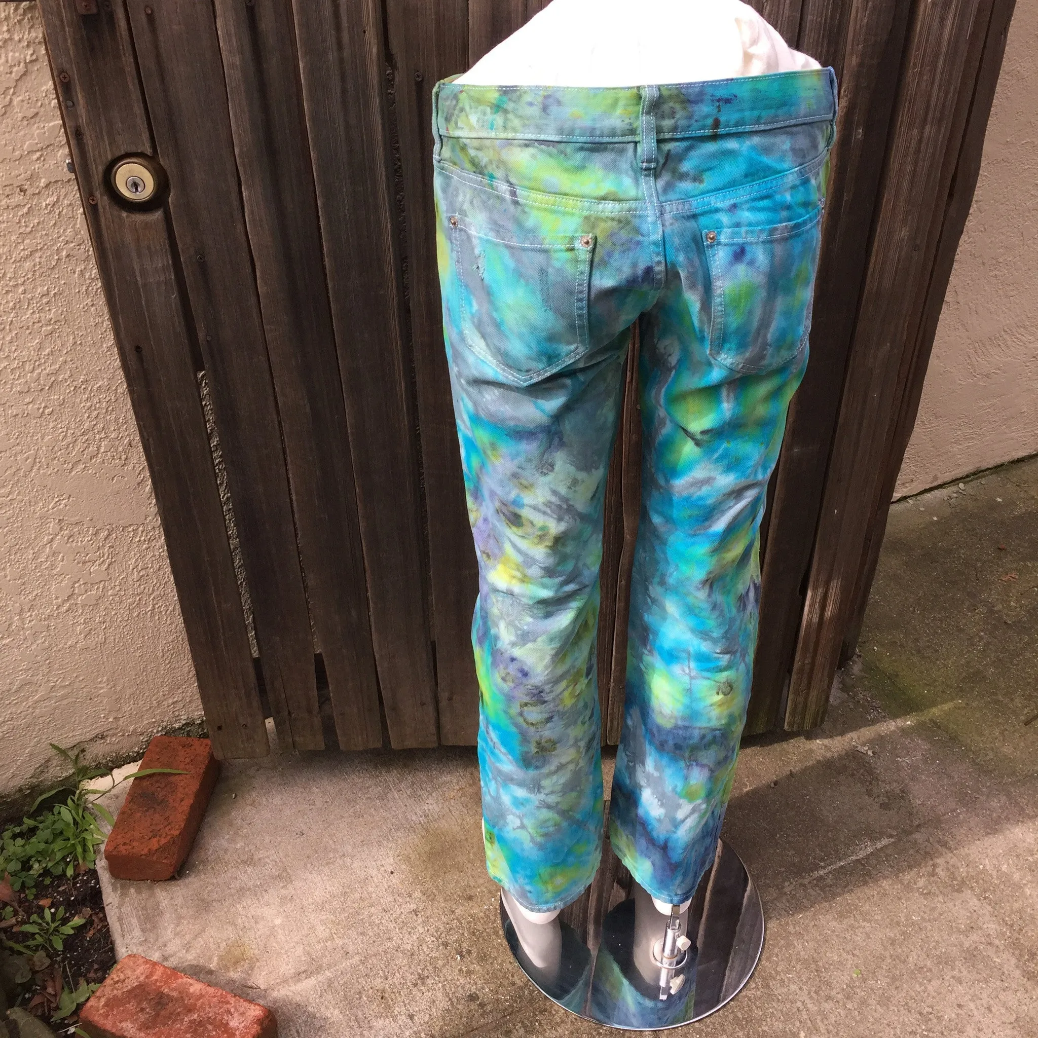 Fancy Dance Shibori Tie Dye Jeans by Sage Luxury