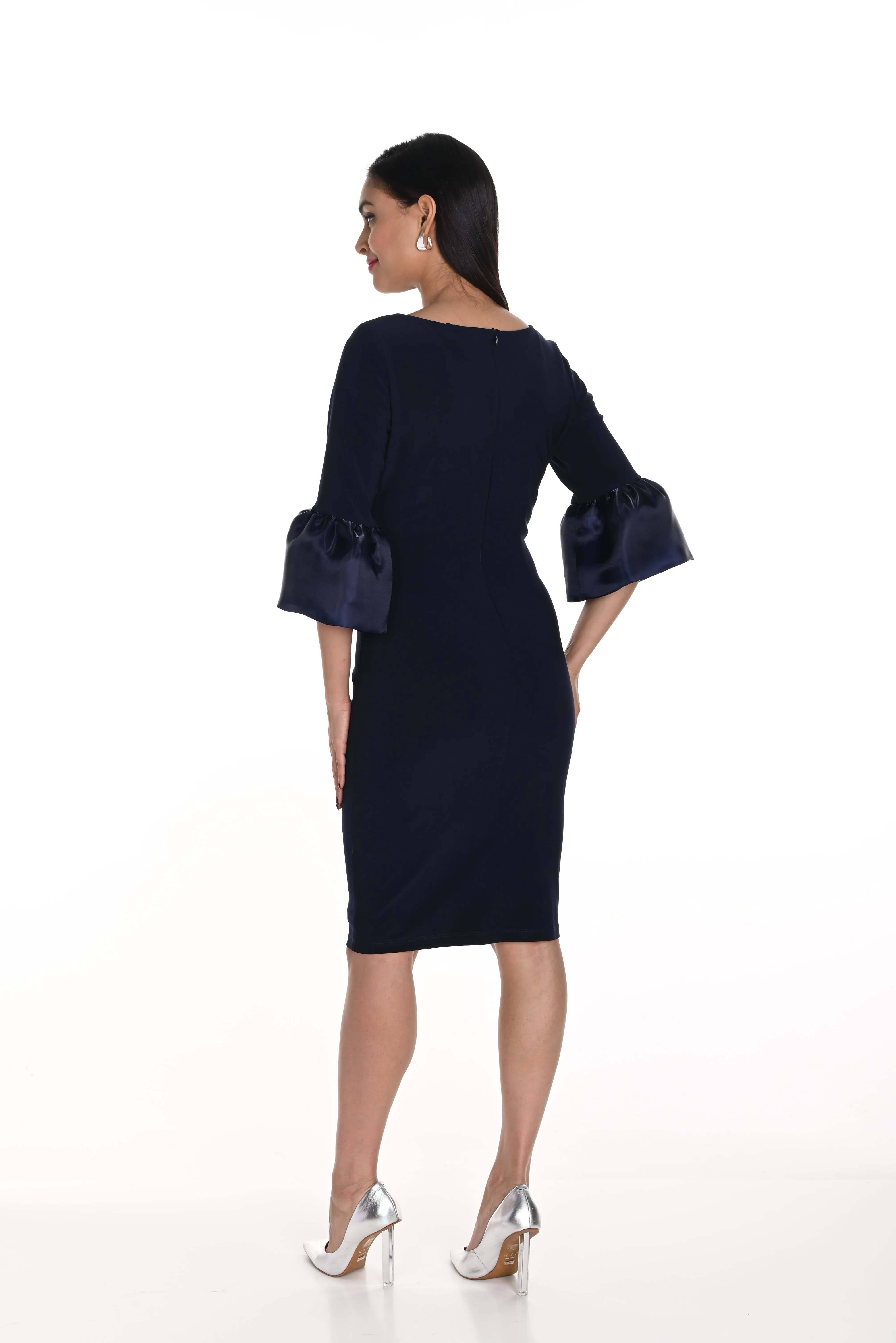 Frank Lyman Fall 2024-249117-Knit Dress-Navy