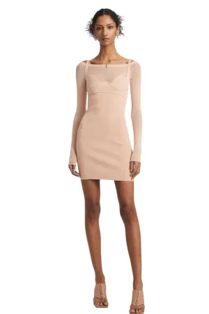 Hosiery Mesh Dress Desert
