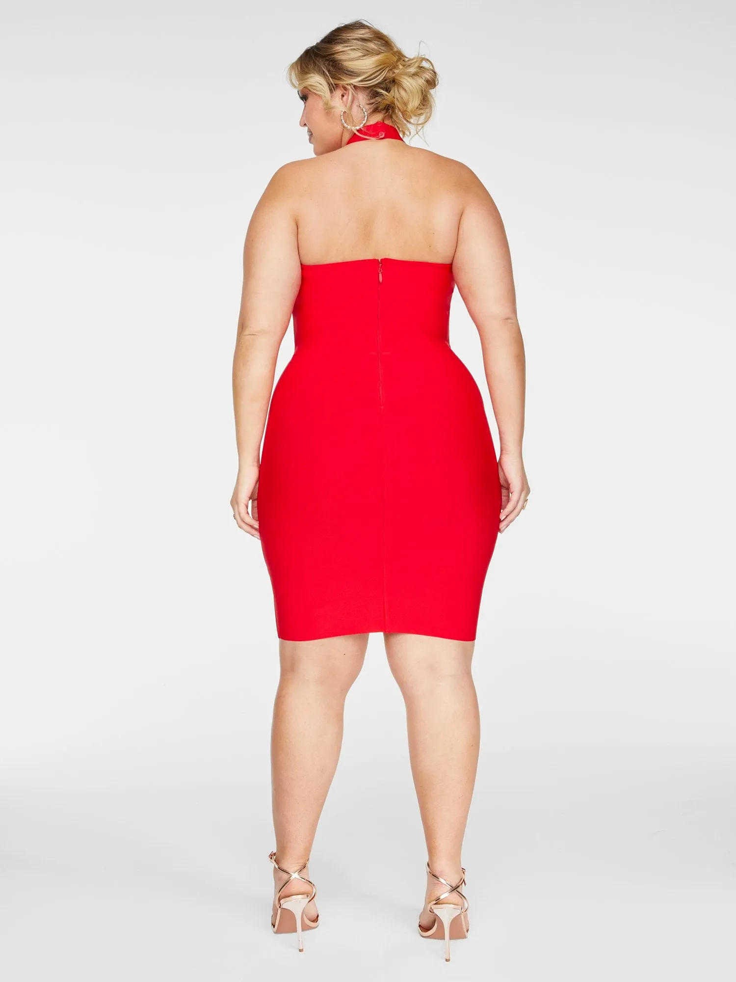 Karina Halterneck Bandage Style Dress