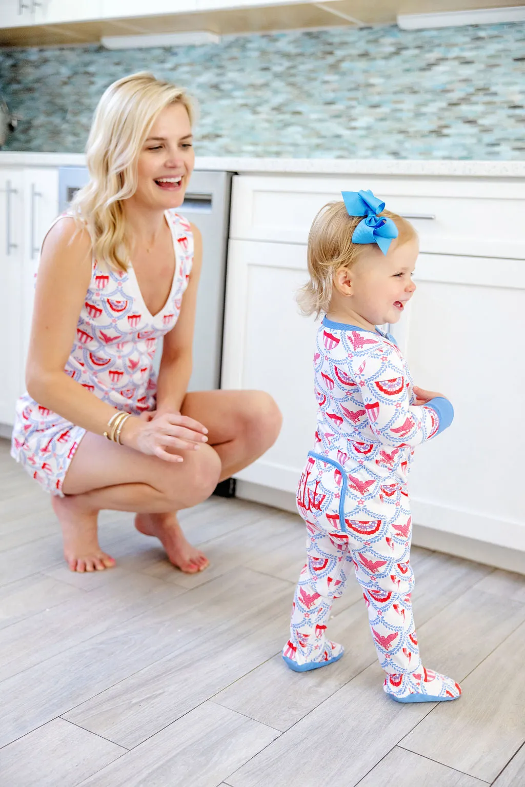 Knox's Night Night - American Swag with Barbados Blue