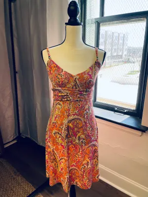 Loft Paisley Knit Midi Dress (2)