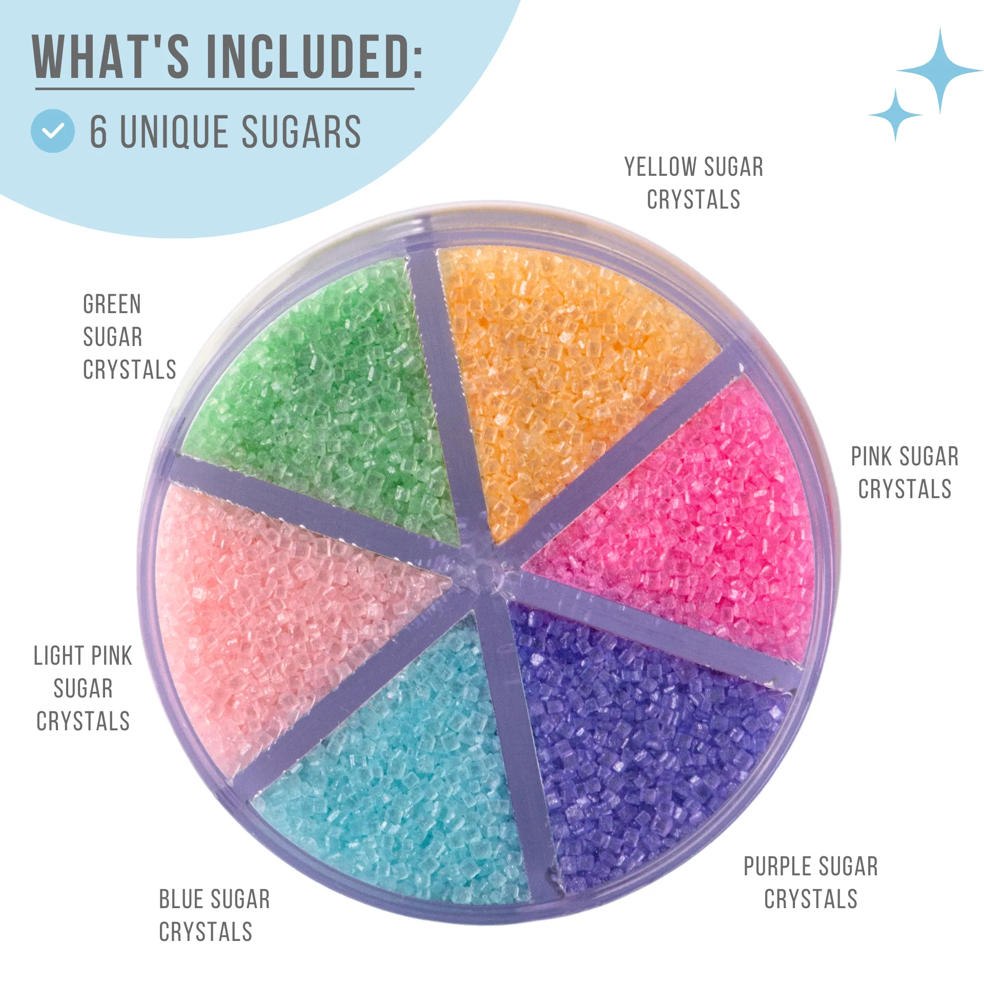 Pastel Sprinkle Jar - 6 Cell