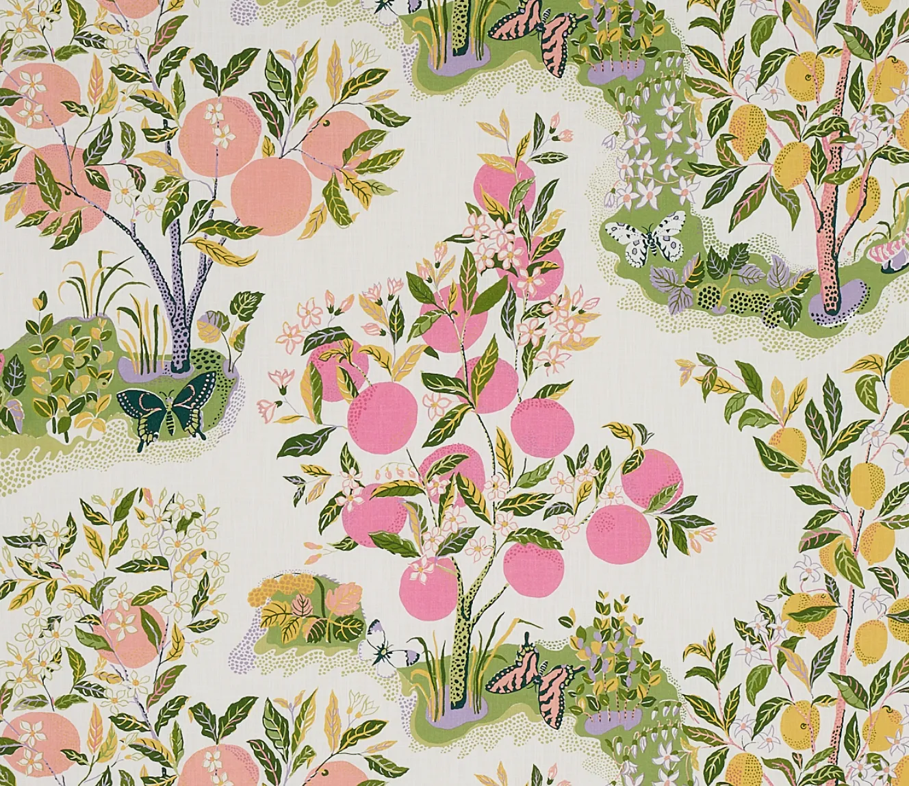 Pink Citrus Garden XL Clutch