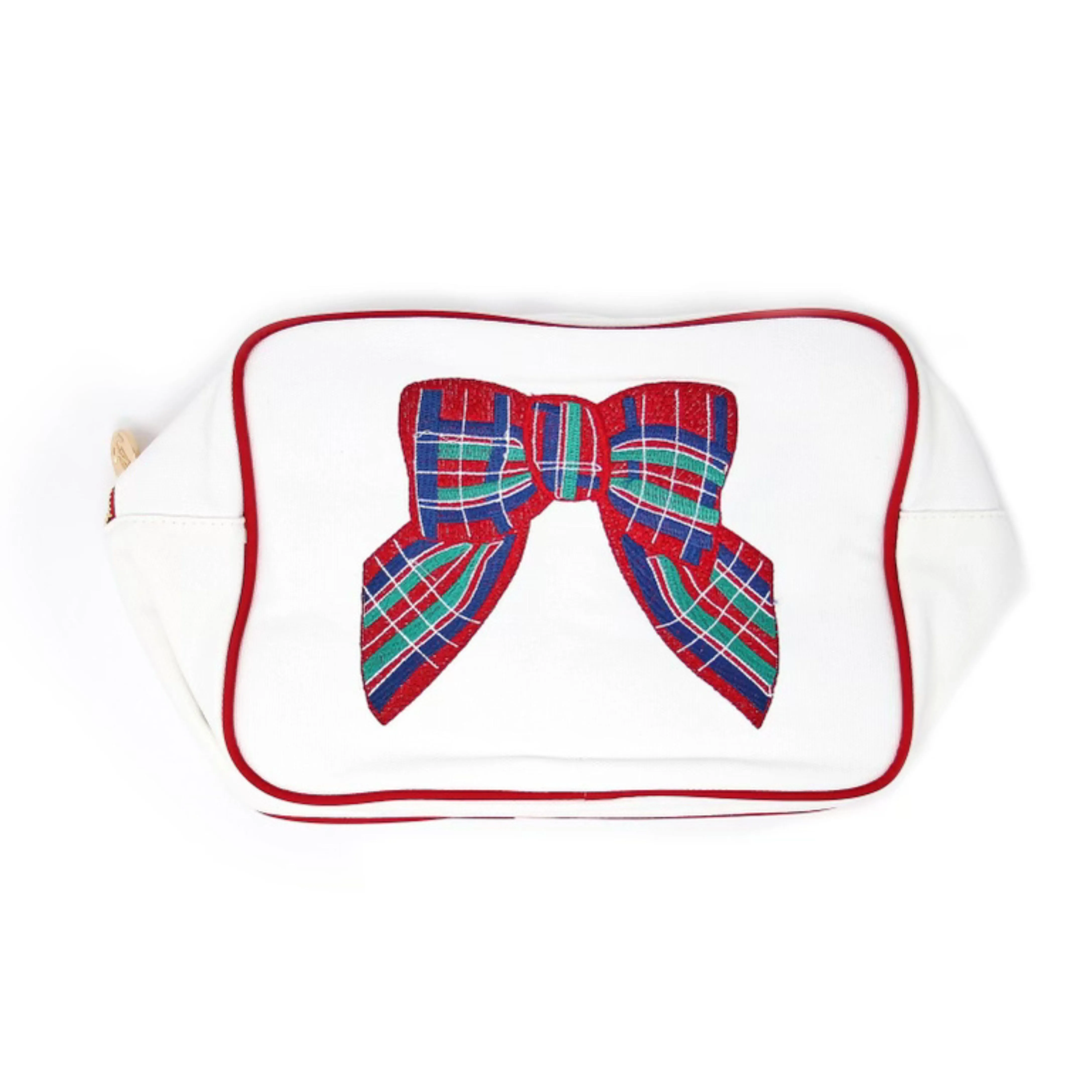 Plaid Bow Embroidered Bag