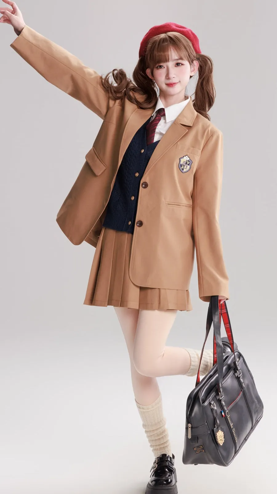 Preppy Blazer and Skirt Set