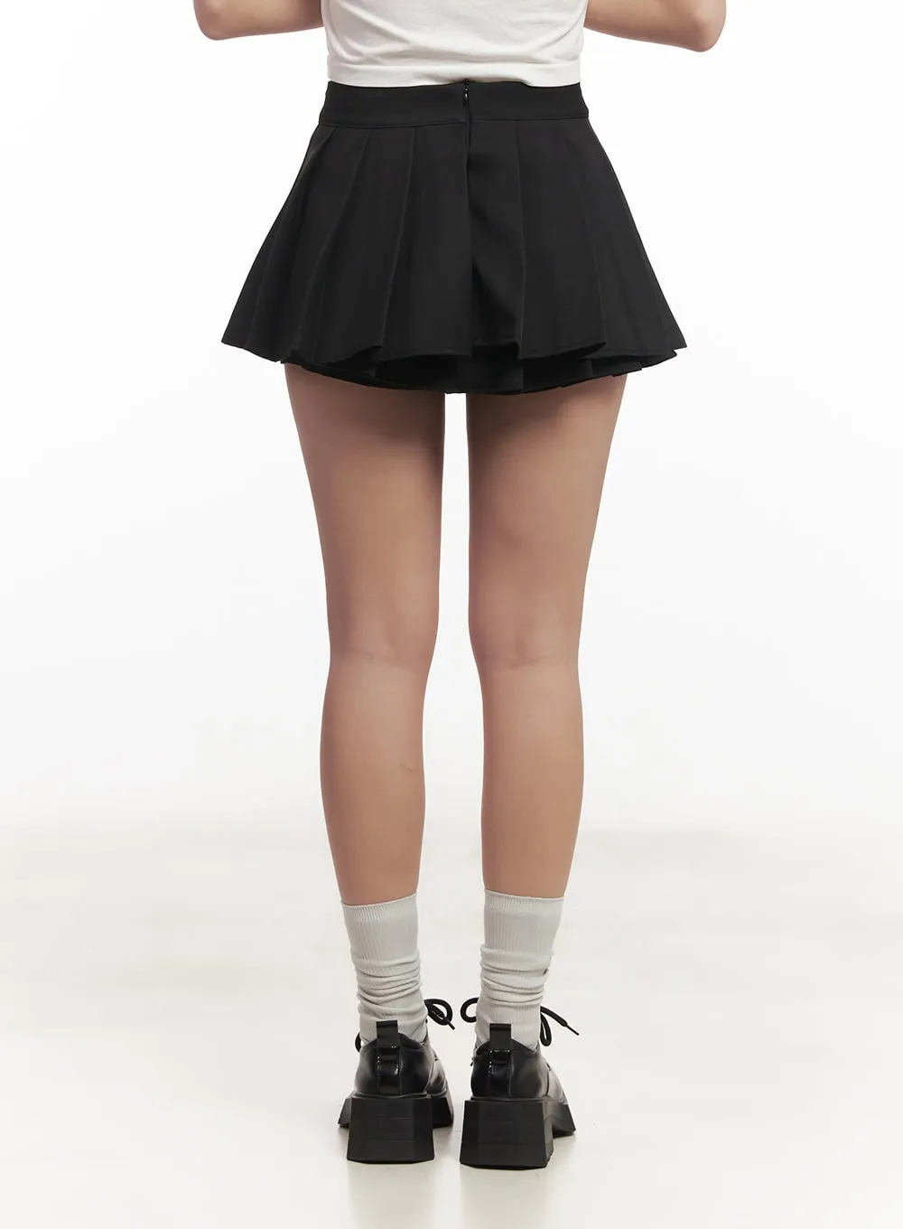 Preppy Pleated Mini Skort CM531
