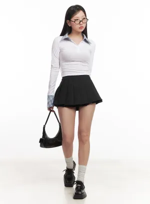 Preppy Pleated Mini Skort CM531