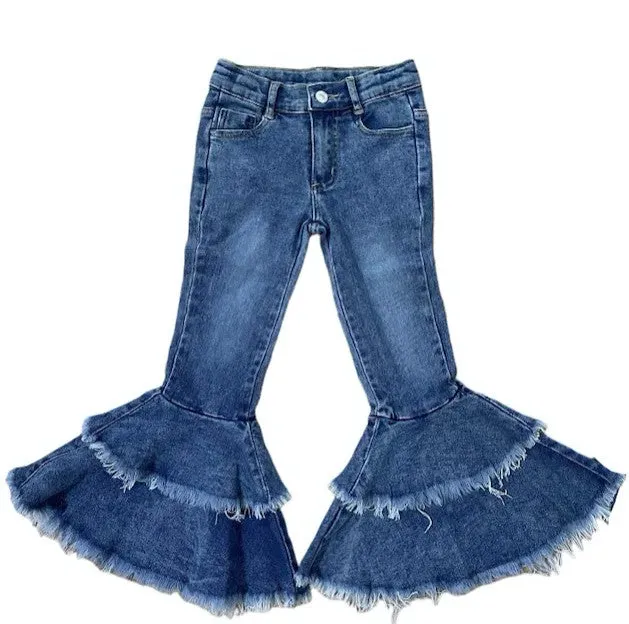 Ruffle Bell Denim Jeans