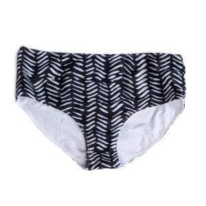 Women's Vintage Hipster Boy Leg Bikini Bottoms: Tribal
