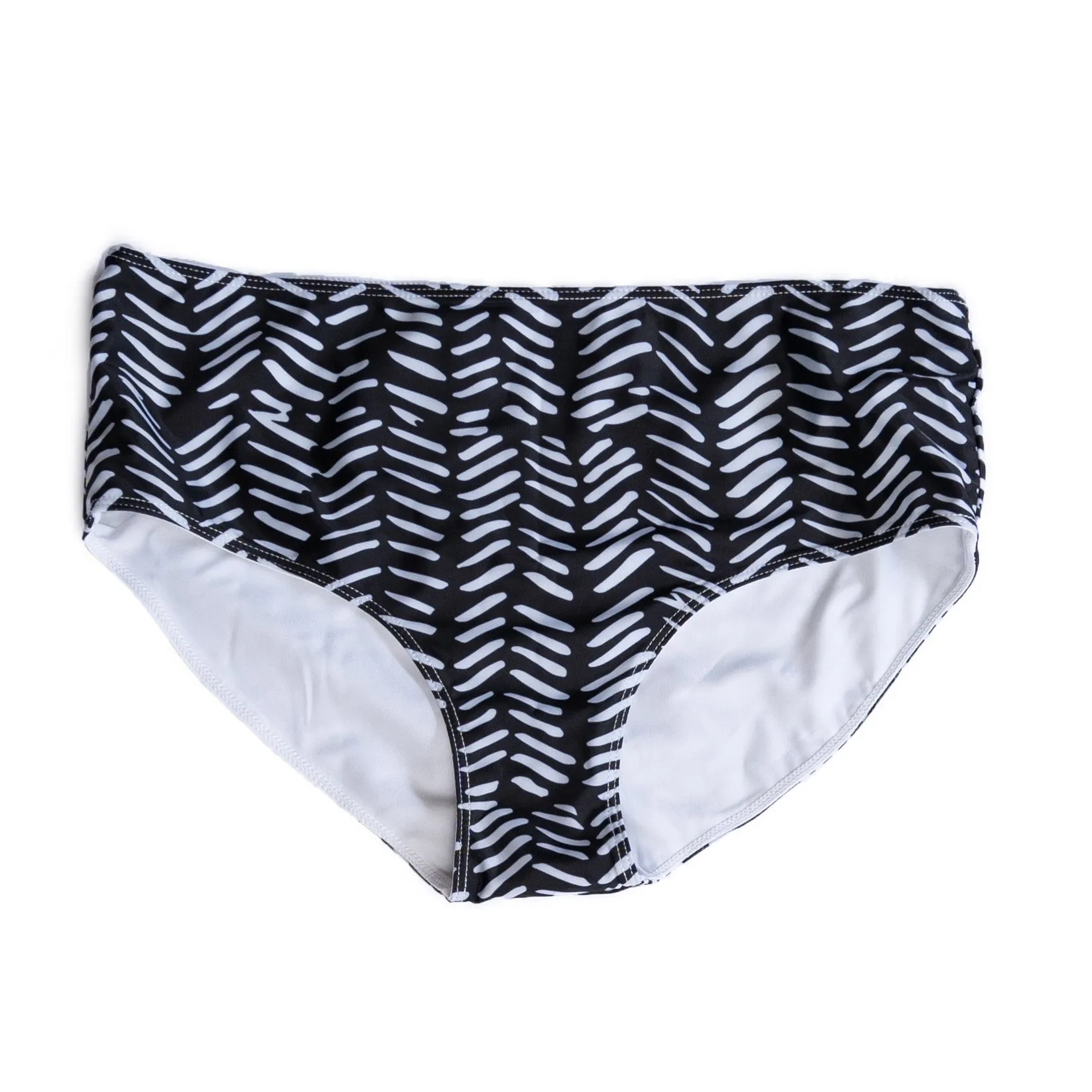 Women's Vintage Hipster Boy Leg Bikini Bottoms: Tribal